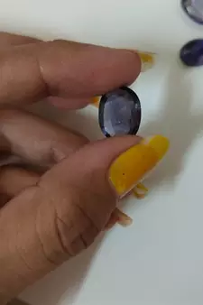 Natural Iolite at Wholesale Rate Fine Quality 3.25 Ratti 2.95 Carat Oval Shape Kaka Nili Loose Gemstone Rashi Ratan 1 Pc
