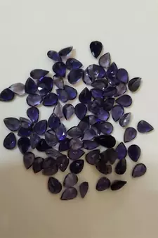 Natural Iolite at Wholesale Rate Fine Quality Pear Shape 2.25 Ratti 2.04 Carat Kaka Nili Loose Gemstone Rashi Ratan 1 Pc