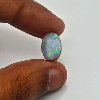 Natural Doublate Opal at Wholesale Rate 5.25 Ratti 4.78 Carat Fine Quality Oval Shape           Loose Gemstone 1 Pcs 3
