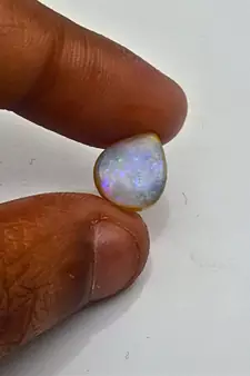 Natural Doublate Opal at Wholesale Rate 1.25 Ratti 1.14 Carat Fine Quality Pear Shape           Loose Gemstone 1 Pcs