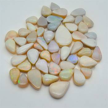 Natural Doublate Opal at Wholesale Rate 2.25 Ratti 2.05 Carat Fine Quality Pear Shape           Loose Gemstone 1 Pcs 2