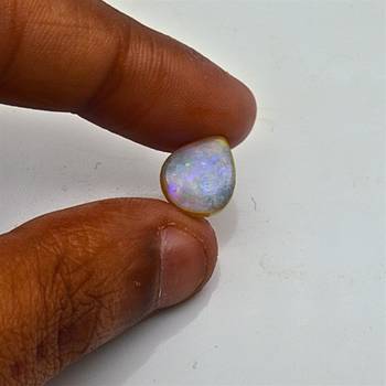 Natural Doublate Opal at Wholesale Rate 2.25 Ratti 2.05 Carat Fine Quality Pear Shape           Loose Gemstone 1 Pcs 3