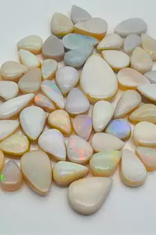 Natural Doublate Opal at Wholesale Rate 3.25 Ratti 2.96 Carat Fine Quality Pear Shape           Loose Gemstone 1 Pcs
