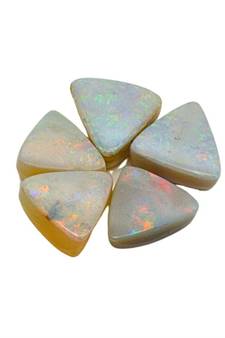 Natural Doublate Opal at Wholesale Rate 7.25 Ratti 6.6 Carat Fine Quality Trillion Shape           Loose Gemstone 1 Pcs
