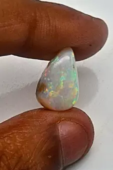 Natural Fire Opal at Wholesale Rate 4.25 Ratti 3.87 Carat Fine Quality Pear Shape           Loose Gemstone 1 Pcs