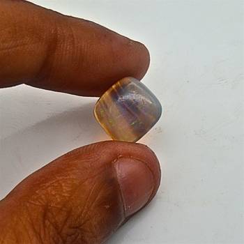 Natural Fire Opal at Wholesale Rate 8.25 Ratti 7.51 Carat Fine Quality Cushion Shape           Loose Gemstone 1 Pcs 4