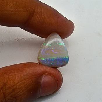 Natural Fire Opal at Wholesale Rate 2.25 Ratti 2.05 Carat Fine Quality Trillion Shape           Loose Gemstone 1 Pcs 3