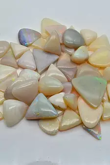 Natural Fire Opal at Wholesale Rate 8.25 Ratti 7.51 Carat Fine Quality Trillion Shape           Loose Gemstone 1 Pcs