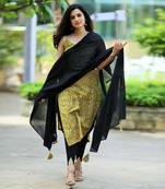 Black Dhoti Suit Set