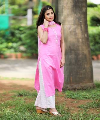 Blush Pink Laheriya Suit Set 2