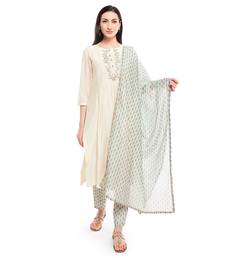 Offwhite Chanderi Suit
