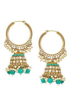 Green earrings
