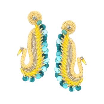 Yellow earrings 1