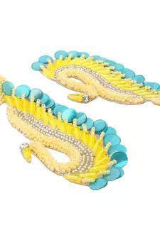 Yellow earrings