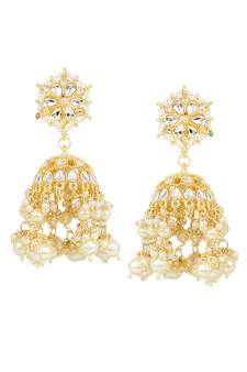 White earrings