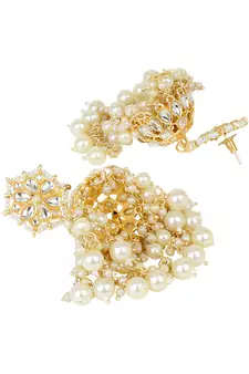White earrings