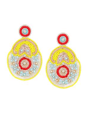 Yellow earrings 1
