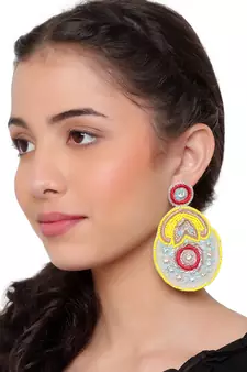 Yellow earrings