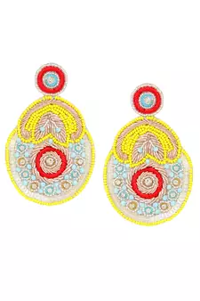 Yellow earrings