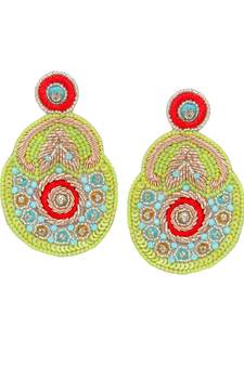 Green earrings