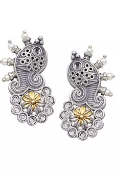 Silver earrings