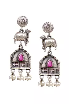Silver earrings