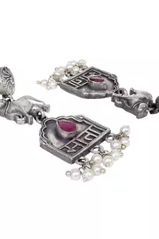 Silver earrings