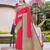 Sangam Prints Pink BANARASI SILK Woven Zari Work Traditional Tassle Saree