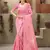 Sangam Prints Pink Cotton Woven Work Traditional Tassle Saree