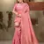 Sangam Prints Pink Cotton Woven Work Traditional Tassle Saree