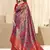 Sangam Prints Violet KanJivaram Silk Woven Work Traditional Tassle Saree