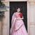 Women's Organza and Thread embroidery work with lace border Lehenga Choli