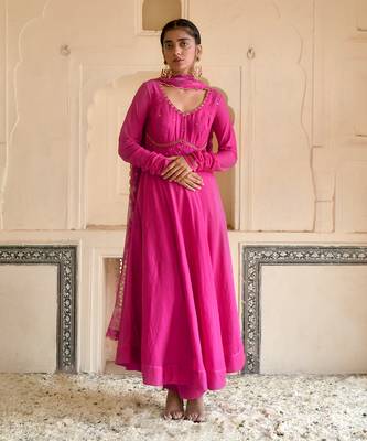 Hot Pink Kurta Set 2