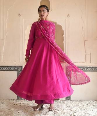 Hot Pink Kurta Set 3