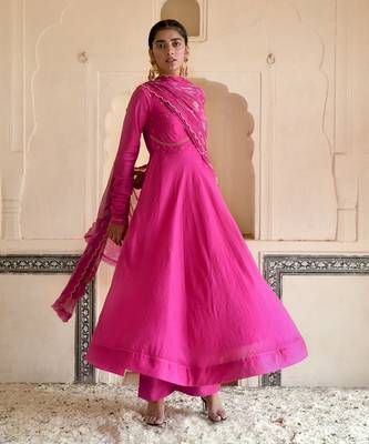Hot Pink Kurta Set 4