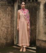 Peach Sleeveless Kurta Set
