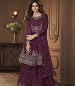 Women Designer Semi-Stitched Sharara Suit