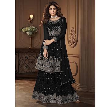 Women Designer Semi-Stitched Sharara Suit 1