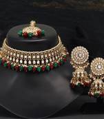 Maroon necklace-sets