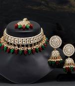 Maroon necklace-sets