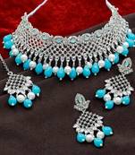 Blue necklace-sets