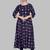 Blue printed cotton party-wear-kurtis