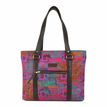 Elephant Motif Womens Tote Handbag 1