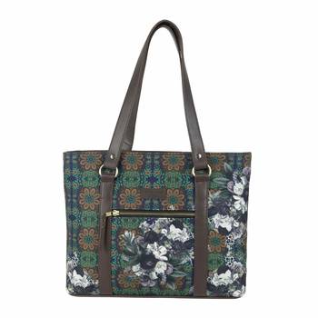 Flower Garden Print Side Tote Bag 1