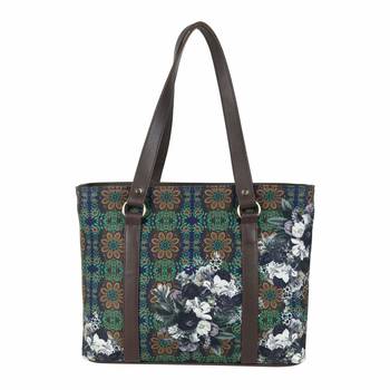 Flower Garden Print Side Tote Bag 2