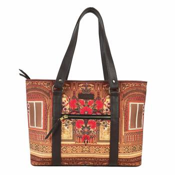 Shekhawati Haveli Print Trendy Handbag for Women 1