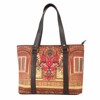 Shekhawati Haveli Print Trendy Handbag for Women 2