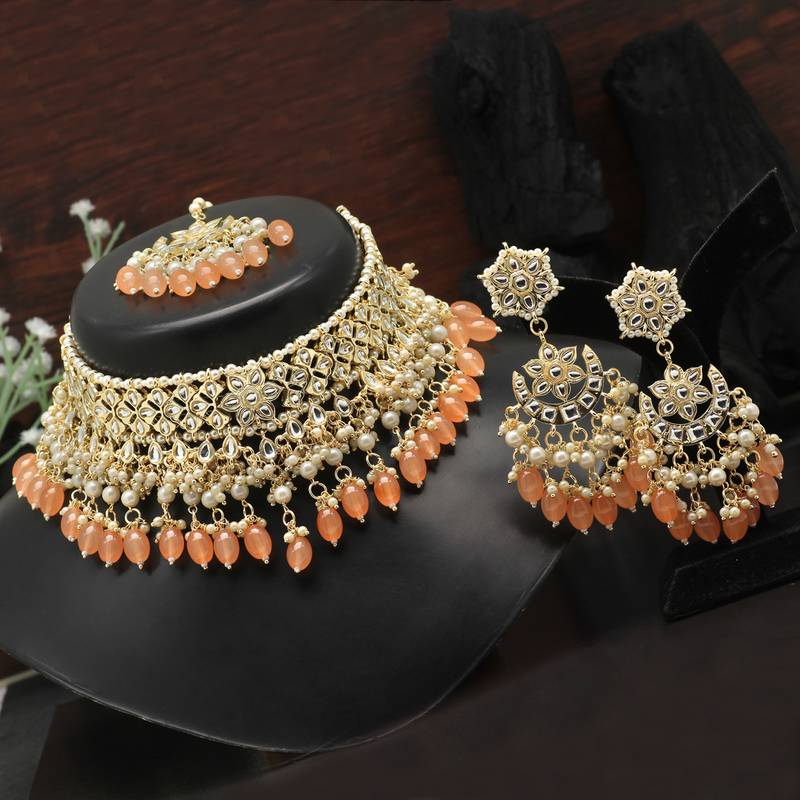 Orange necklace-sets