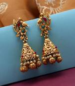 Pink jhumkas