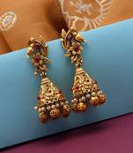 Pink jhumkas